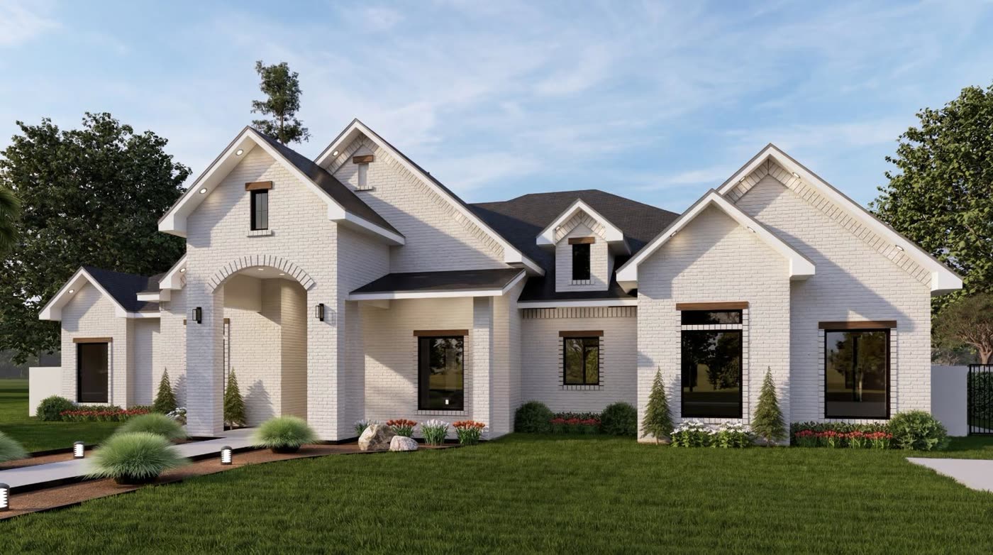 Kratos Construction home render &mdash; contemporary residential architecture, Rio Grande Valley